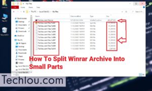How To Split Winrar Archive Into Small Parts